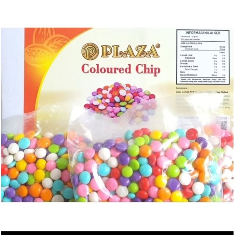 

Choco chips rainbow plaza kemasan repack