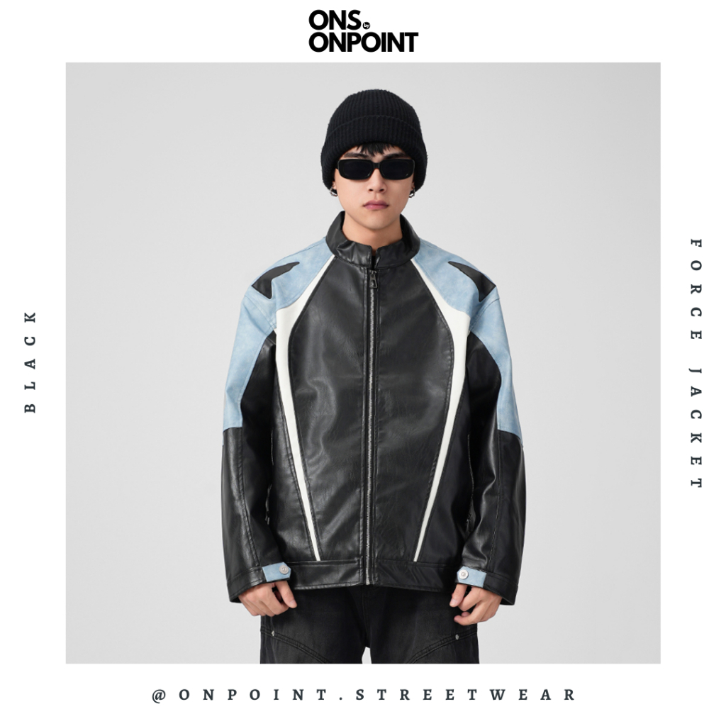 [ONS BY ONPOINT] Force Jacket - jaket kulit pria jaket varsity pria leather jacket baseball jaket va