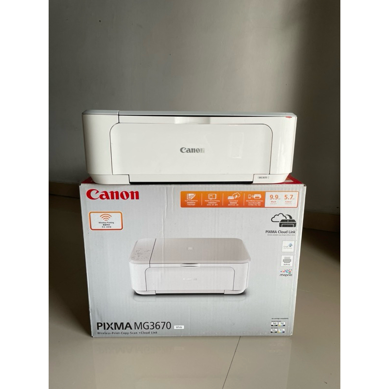 [Preloved] Printer Canon Pixma MG3670 White