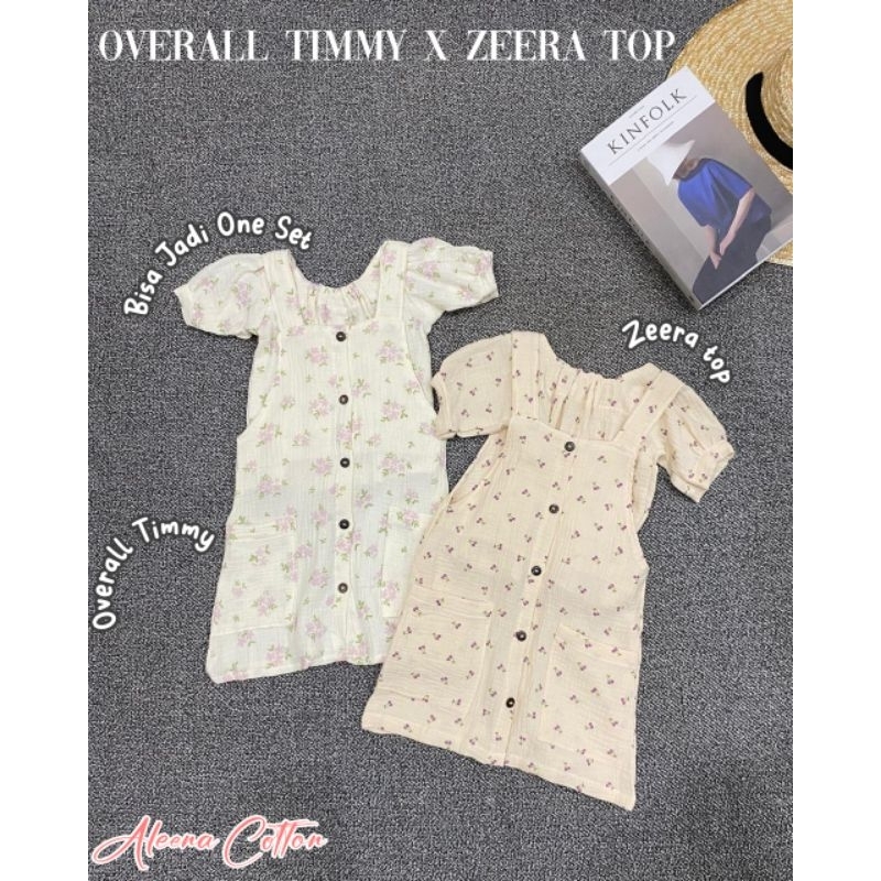 (Overall Timmy) Overall (ONLY) overall bayi anak Muslin katun bamboo