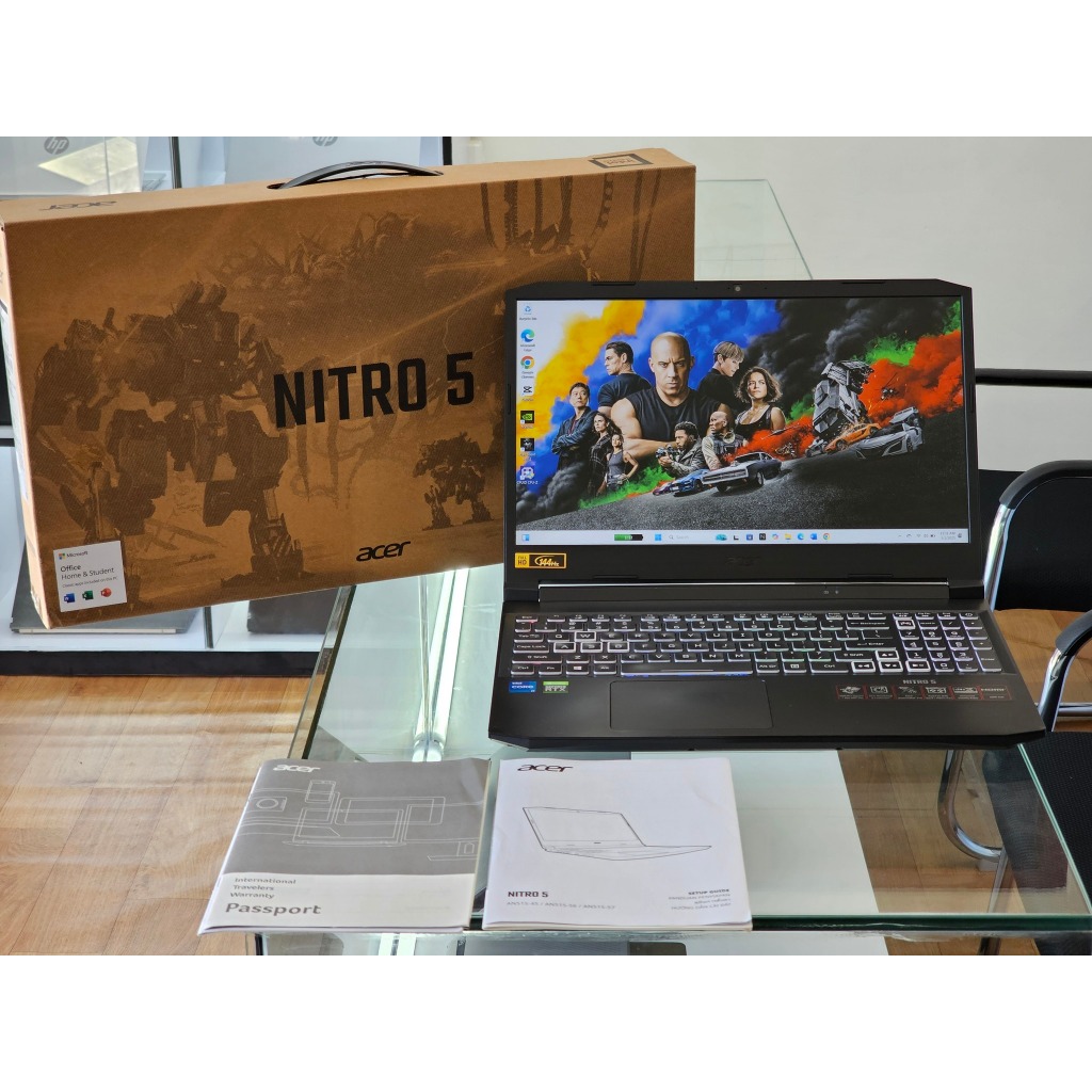ACER Nitro 5 AN515-57 intel core i7 gen 11 Ram 16 GB Double SSD Nvidia RTX 3060 144 Hz Gaming dan re