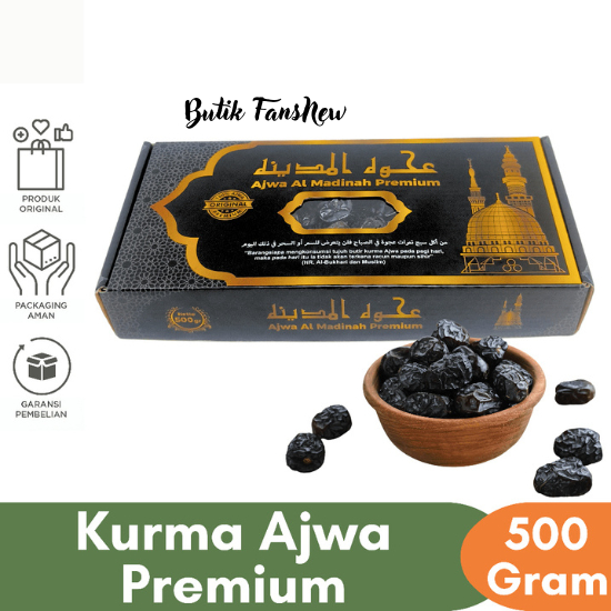 

Kurma Korma Ajwa Azwa Nabi 1 Kg Asli 100% Original Madinah Premium / Kurma Oleh Oleh Haji Dan Umroh