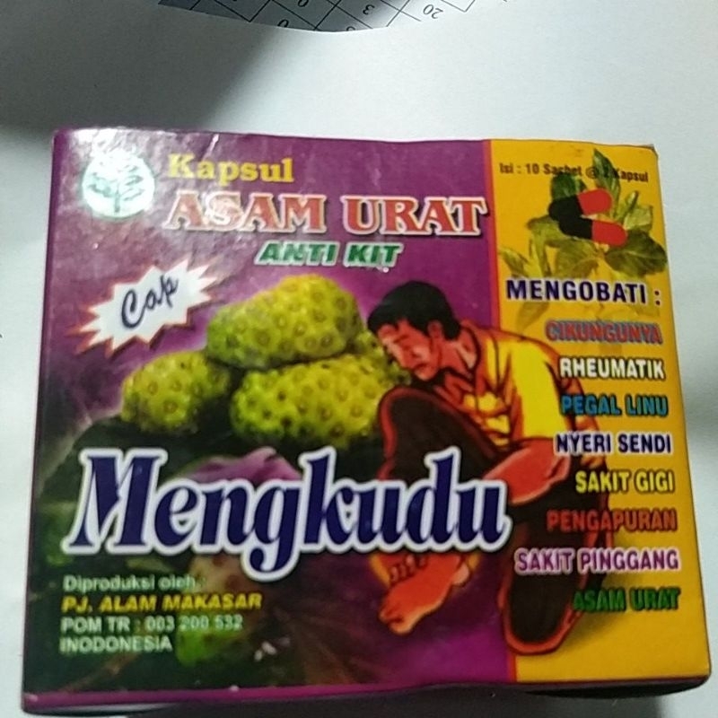 

sari mengkudu obat herbal asam urat isi 10 sachet