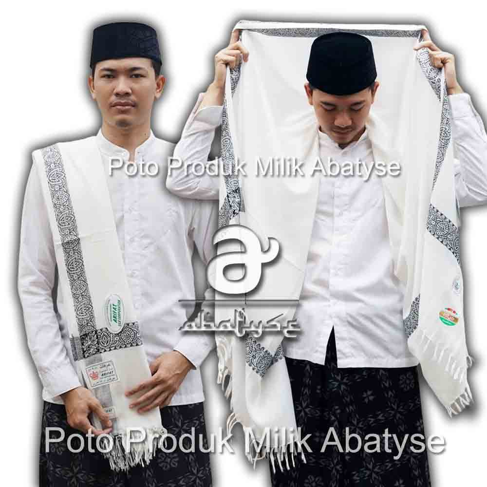 Sorban Kashmiri Putih Lis Silver Made in India - Sorban Panjang - Sorban Kashmiri Import India