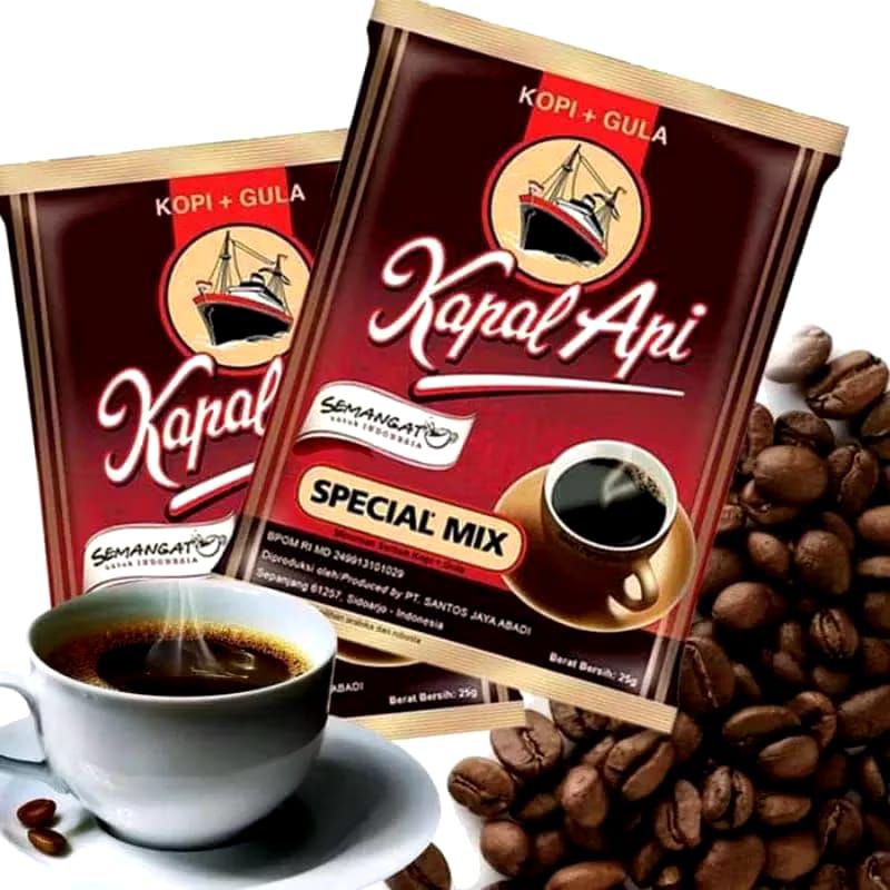 

KOPI KAPAL API + GULA 1RNTNG 10SACHET 23gr