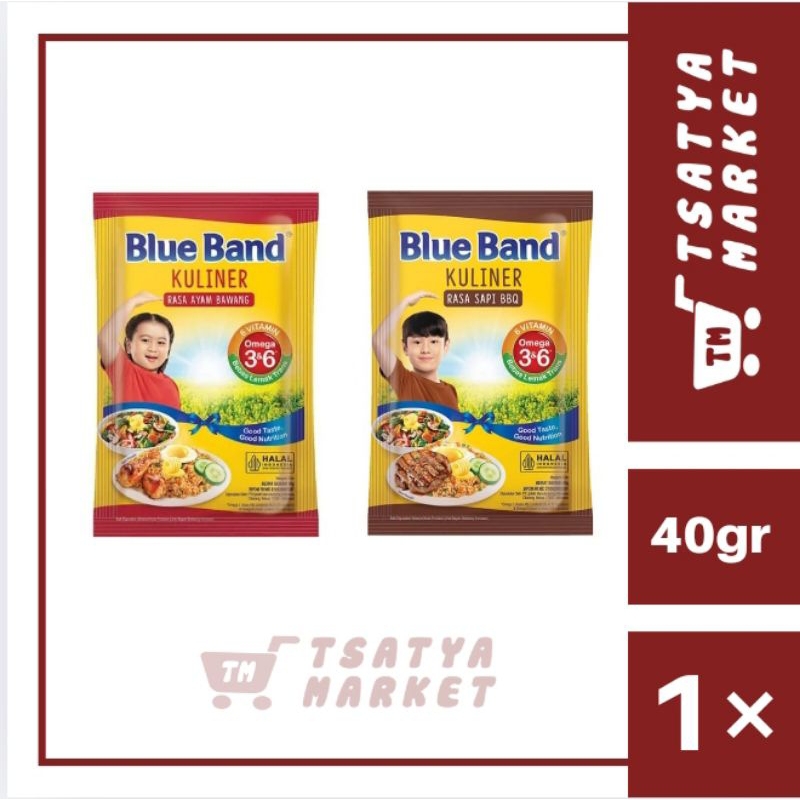 

BLUE BAND KULINER MENTEGA MARGARIN DENGAN OMEGA 3&6 RASA AYAM BAWANG DAN SAPI BBQ 40GR