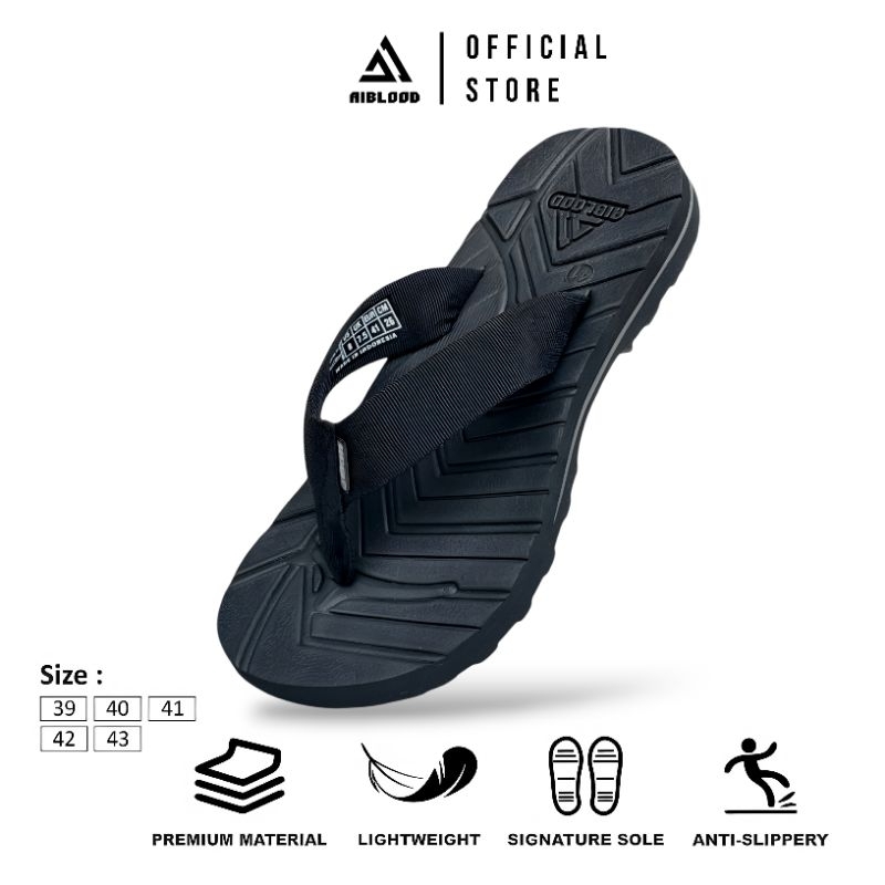 Sandal Jepit Pria Outdoor Gunung Anti Licin Ringan AIBLOOD Original