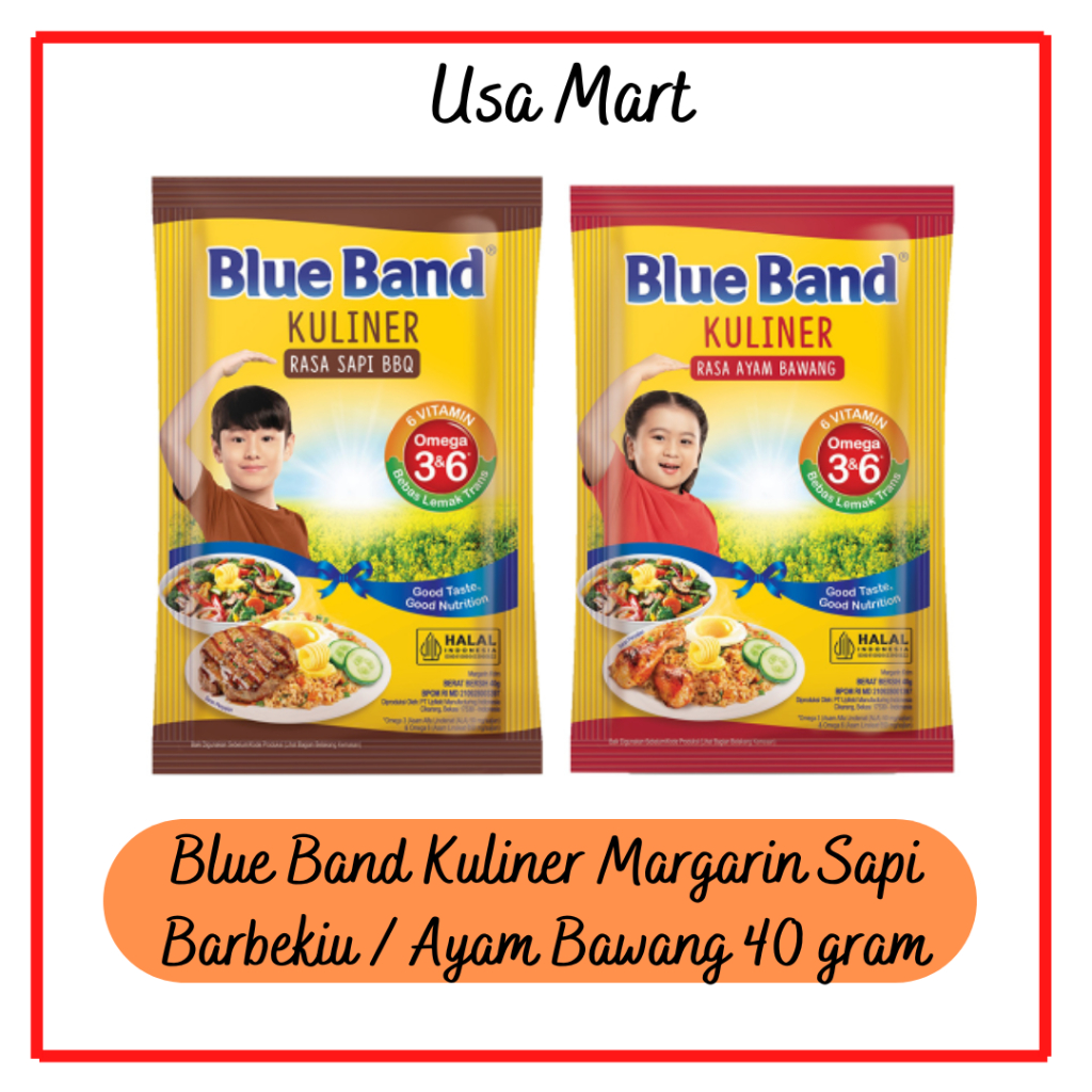 

Blue Band Kuliner Margarin Sapi Barbekiu / Ayam Bawang 40 gram