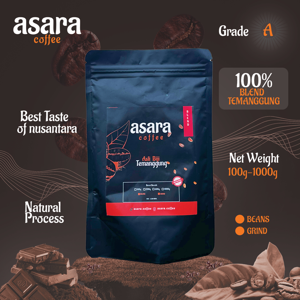 

Kopi House Blend Asli Temanggung Grade A Kemasan 100gr - 1000gr
