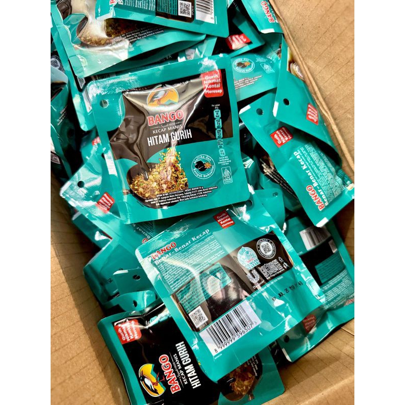 

(1 DUS) BANGO KECAP MANIS HITAM GURIH 55 GR ISI 48 PCS