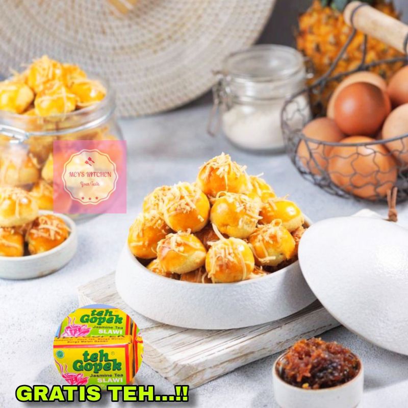 

Kue Kering Nastar Selai Nanas Toping Keju polos 300 gram isi selai banyak rasa gurih lumer di lidah