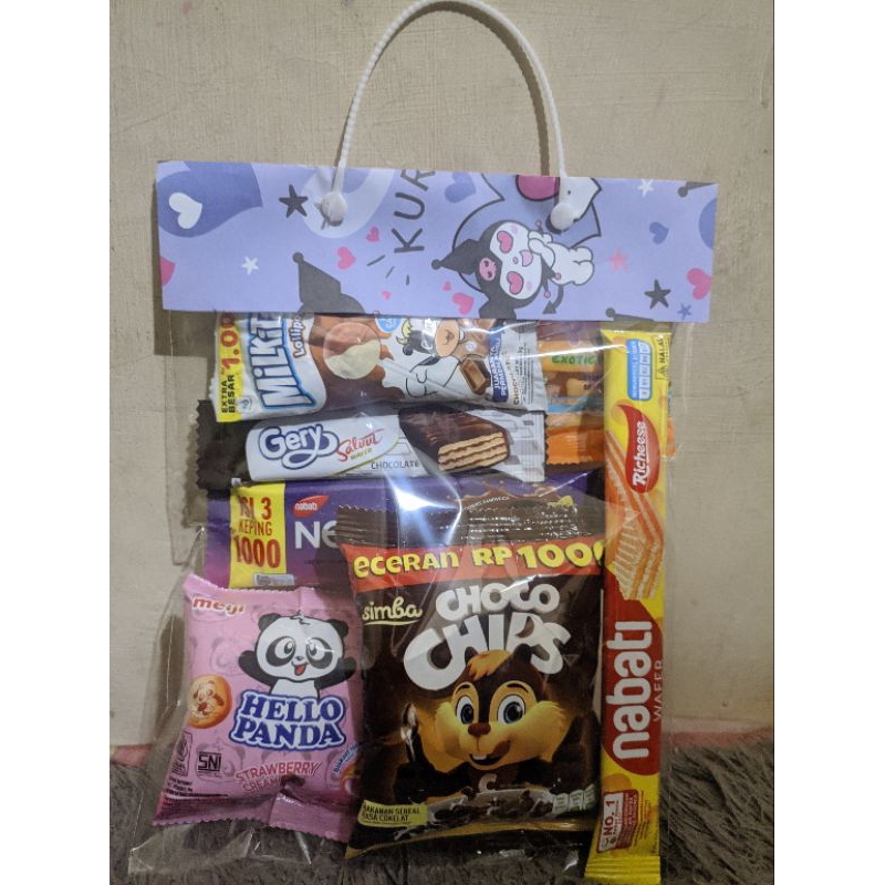 

Bingkisan snack ulang tahun anak suvenir acara murah