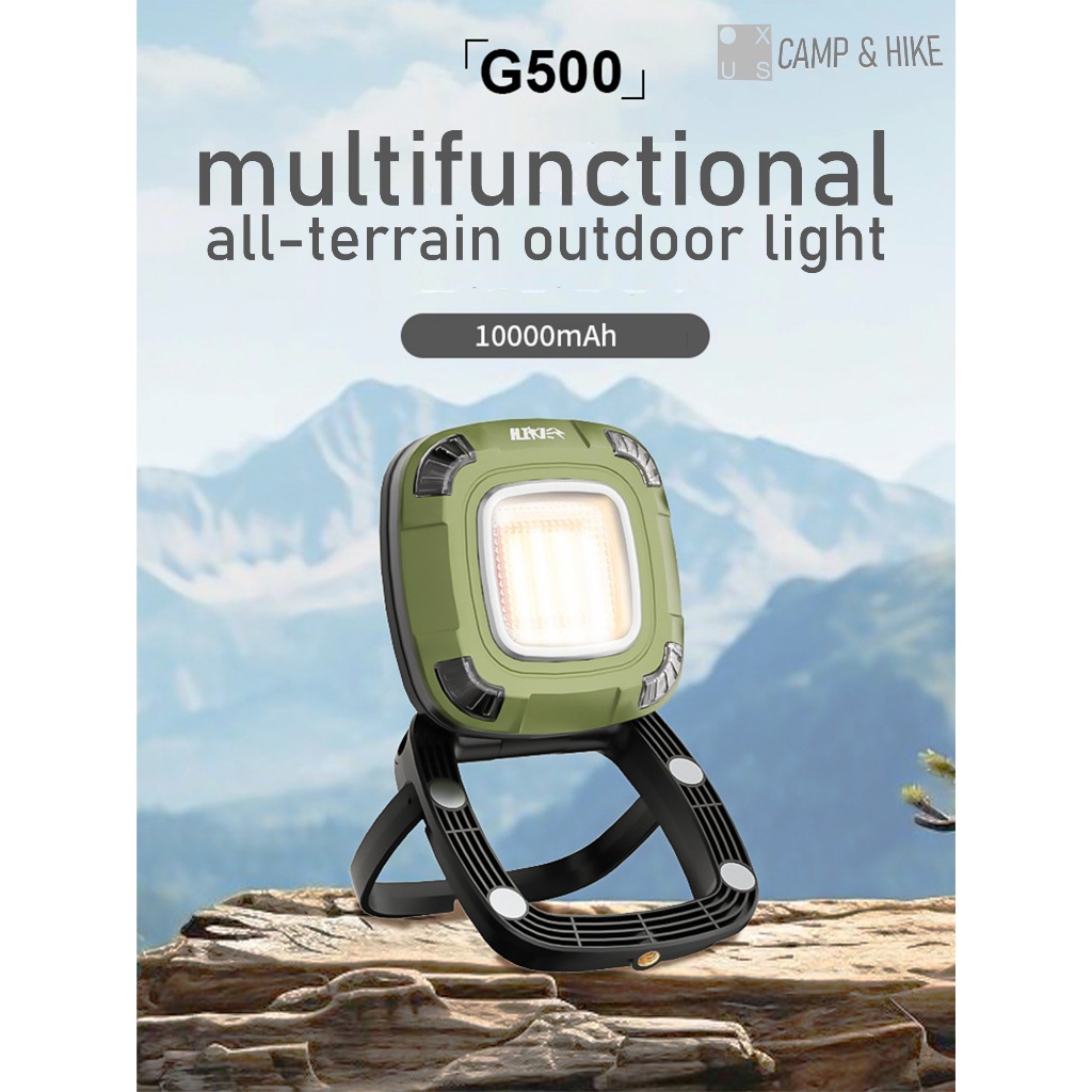 Lampu Outdoor G500 Emergency Lamp Multifunction Senter  COB Magnetic Work Light 2000LM Rechargeable 