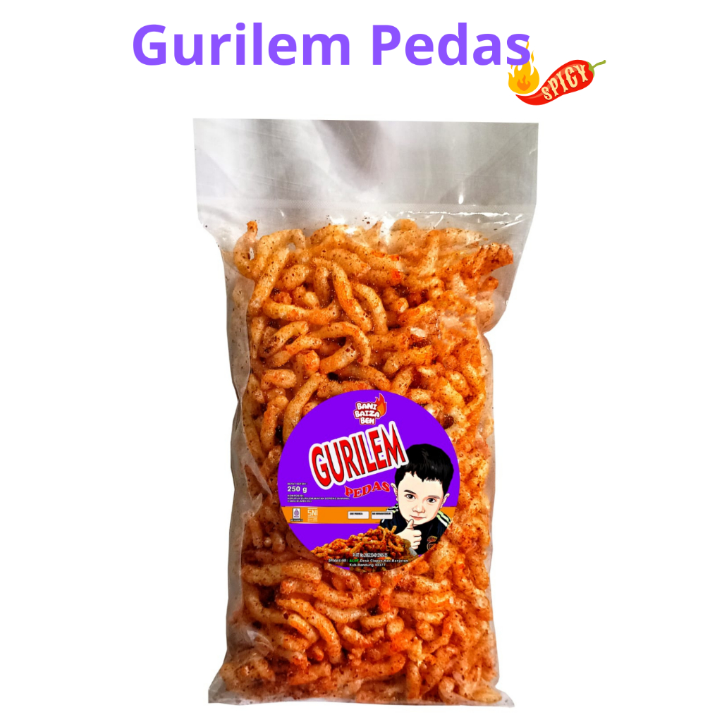 

Makanan Pedas Kerupuk Pasta Gurilem Pedas Gurih Manis