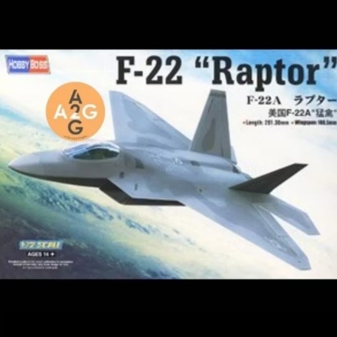 Model kit Hobbyboss 1/72 F-22 Raptor
