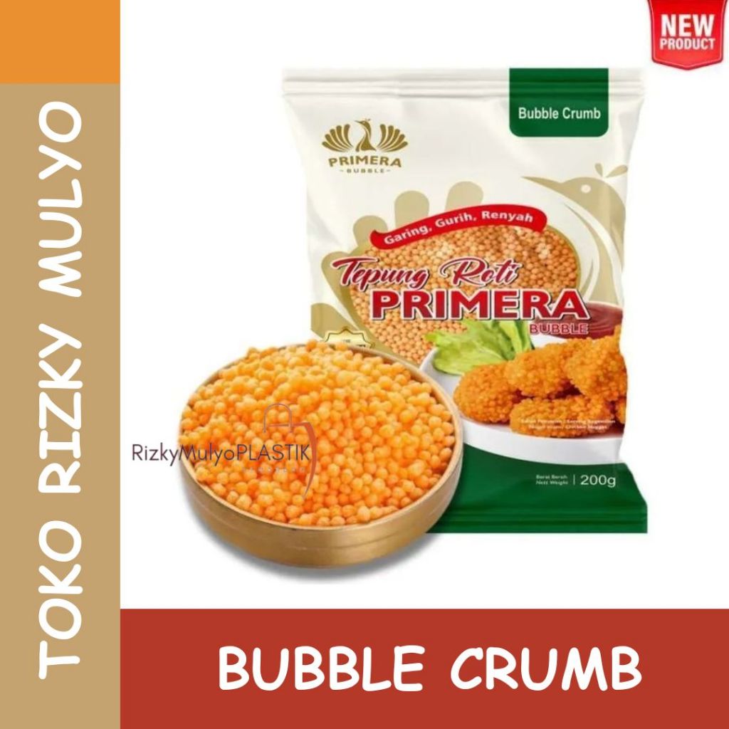 

Bubble Crumb PRIMERA / Tepung Roti Bulat Krispi 200gr / Tepung Nugget Krispi