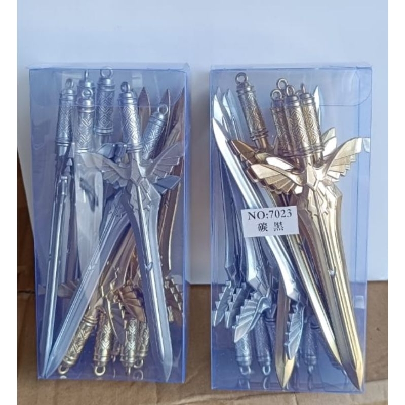 

Pulpen Bentuk Pedang 12pcs || Pulpen Unik Motif Boy