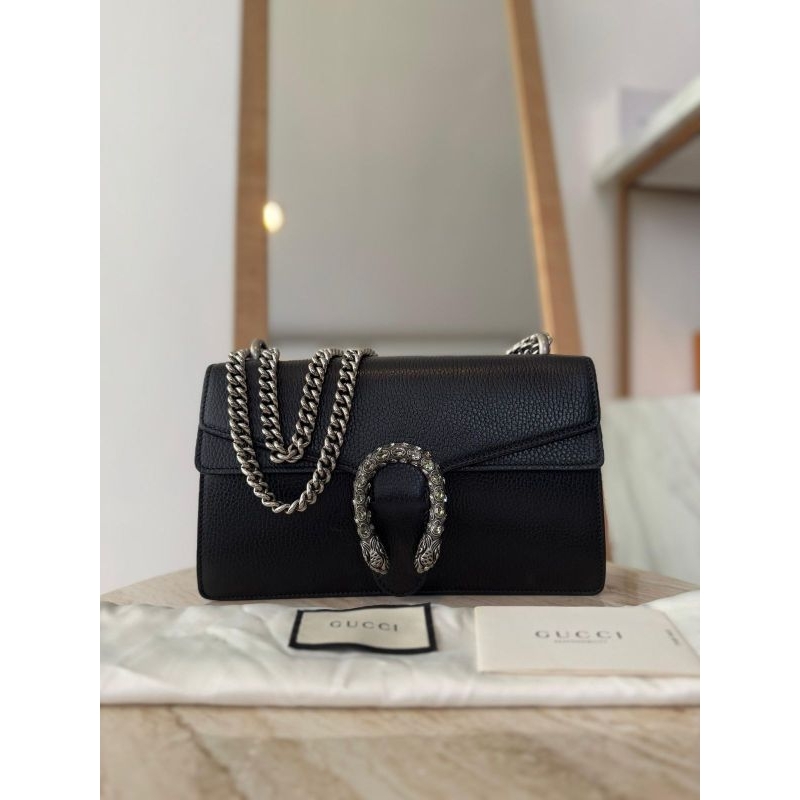 Dionysus Small Black Leather (28cm) with booklet and db