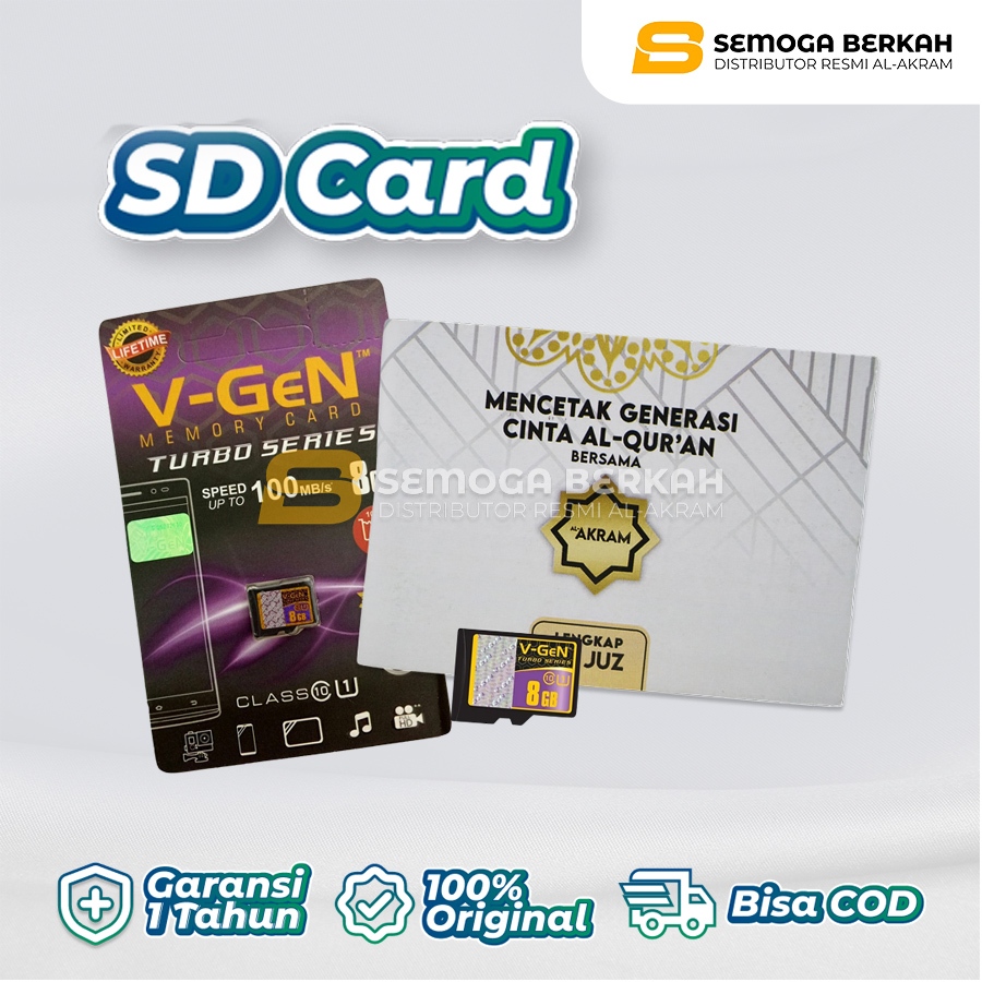 Memori Card dan Buku Panduan Speaker Al Akram