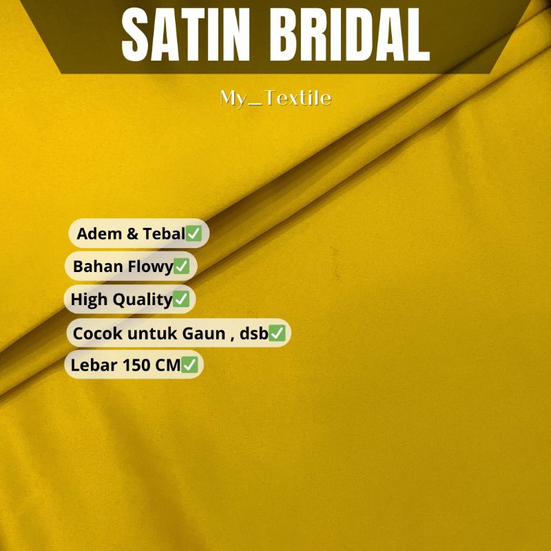 SATIN BRIDAL / SATIN / BRIDAL / BAHAN GAUN / TERBARU
