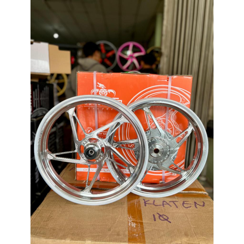 Velg Racing CMG Vario110,Beat,Vario125,MIO Old,Mio Sporty  Tipe Palang Lima Bintang Miring Dan V  Sp