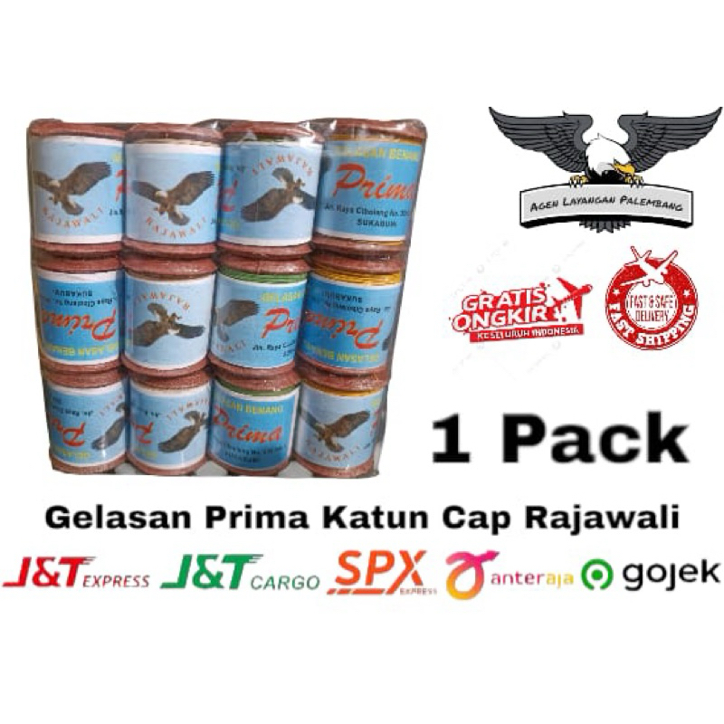 1 PACK GELASAN PRIMA KATUN CAP RAJAWALI ISI 12 KLOS