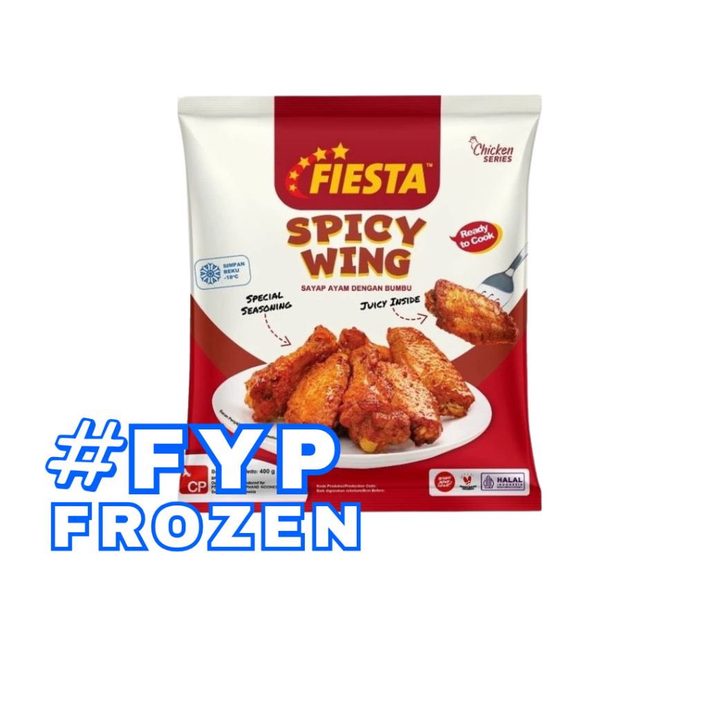 

FIESTA CHICKEN SPICY WING 400G / SAYAP AYAM BERBUMBU