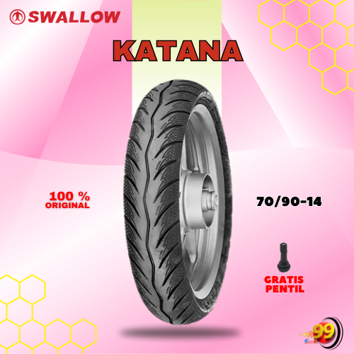 Ban Motor Matic // SWALLOW KATANA 70/90 Ring 14 Tubeless