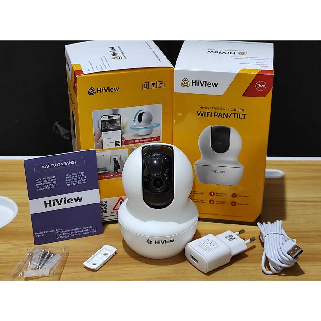 IP Camera CCTV Wireless HIVIEW 3MP C3W Indoor IP Kamera CCTV HIVIEW Two Way Talk,360' Pan 90" Tilt C
