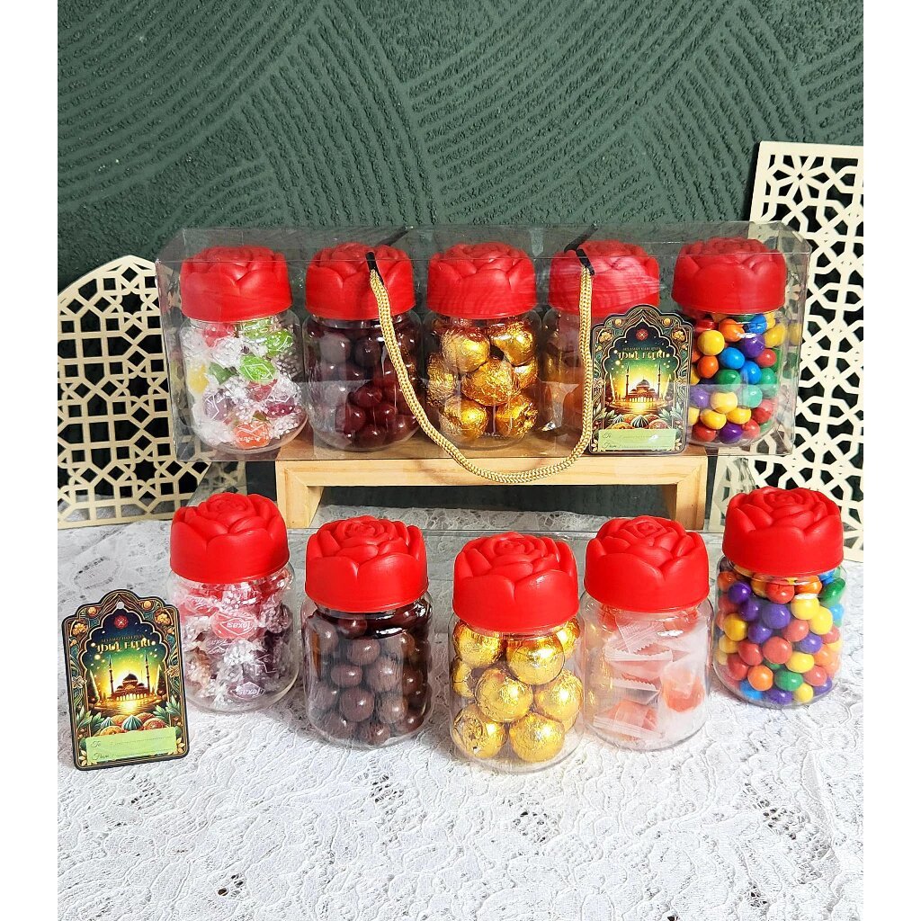 

Parsel Lebaran Candy Rose Mika Merah Grosir isi 12 Paket
