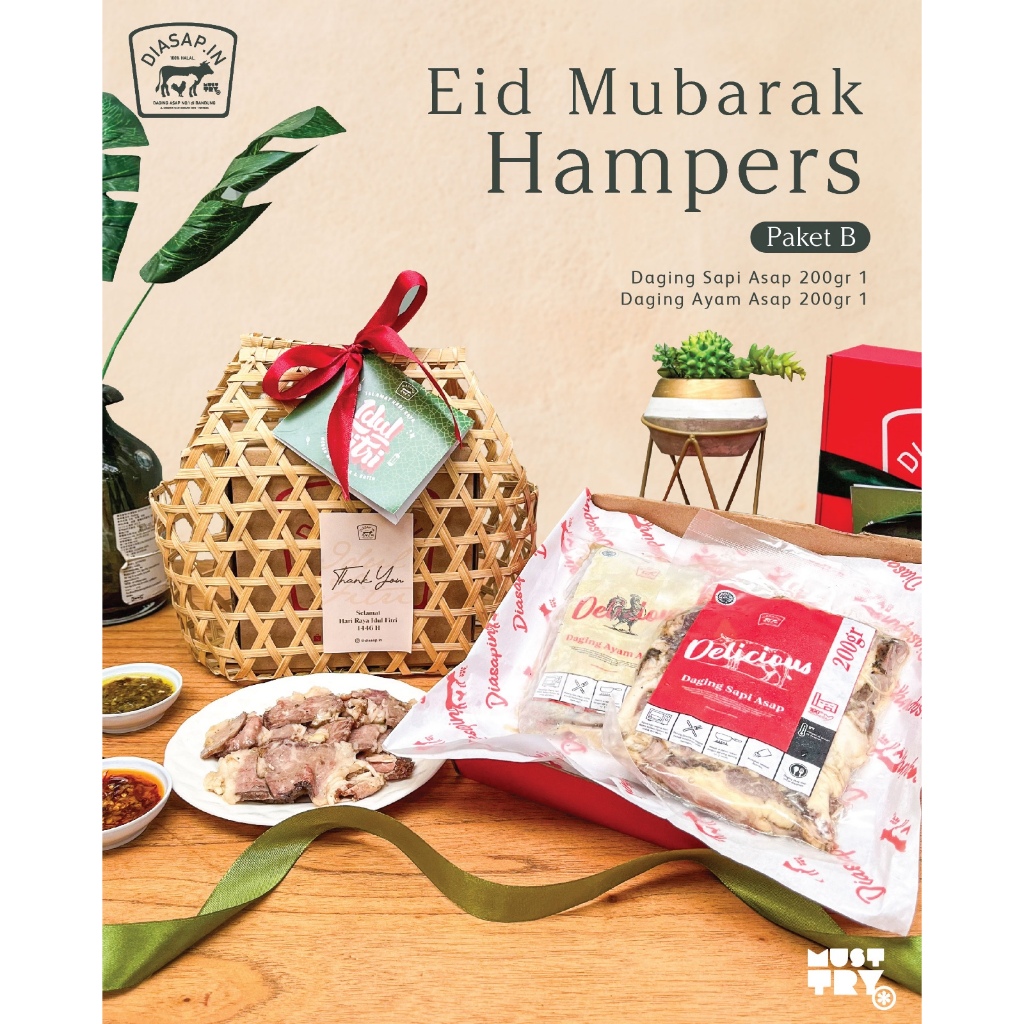 

HAMPERS Lebaran PAKET B Sei Sapi 200gr + Sei Ayam 200gr Frozen DIASAPIN