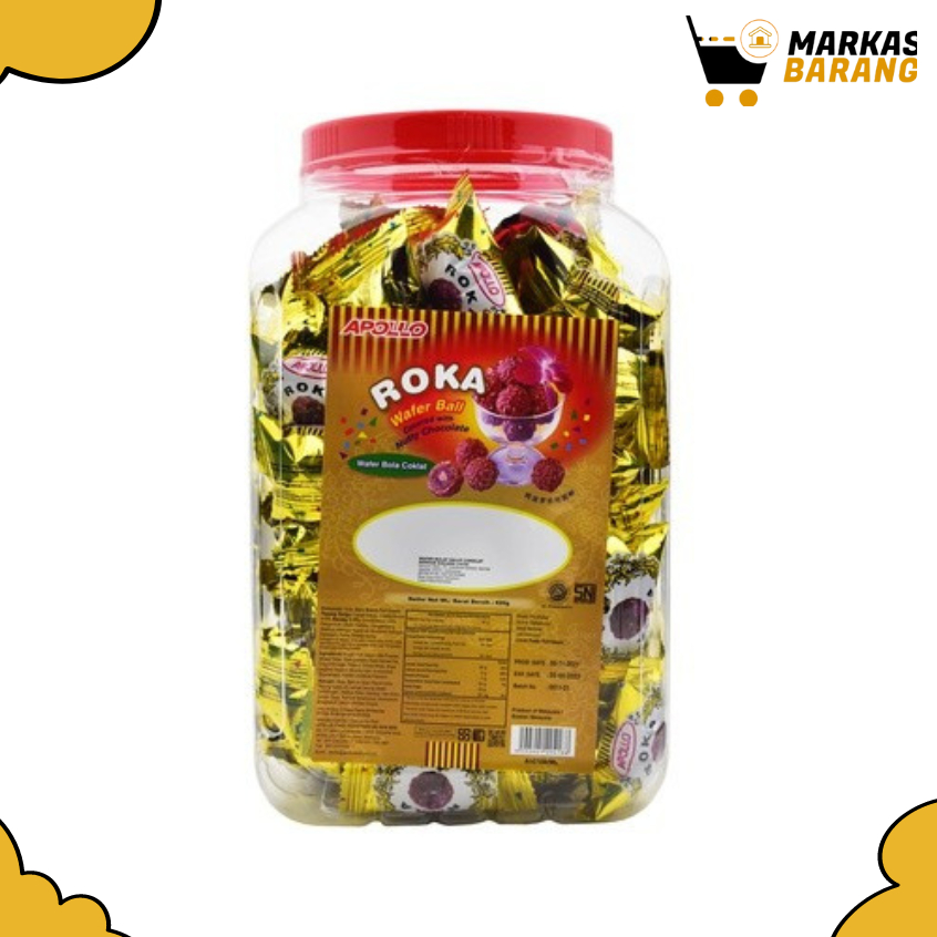 Apollo Roka Water Ball Cokelat Kemasan Toples