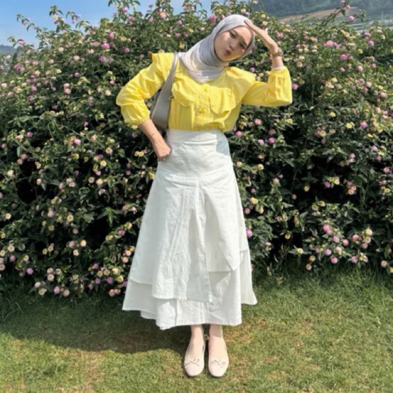 Preloved Rok Layer | Rok Korea | Rok Linen (Baru)