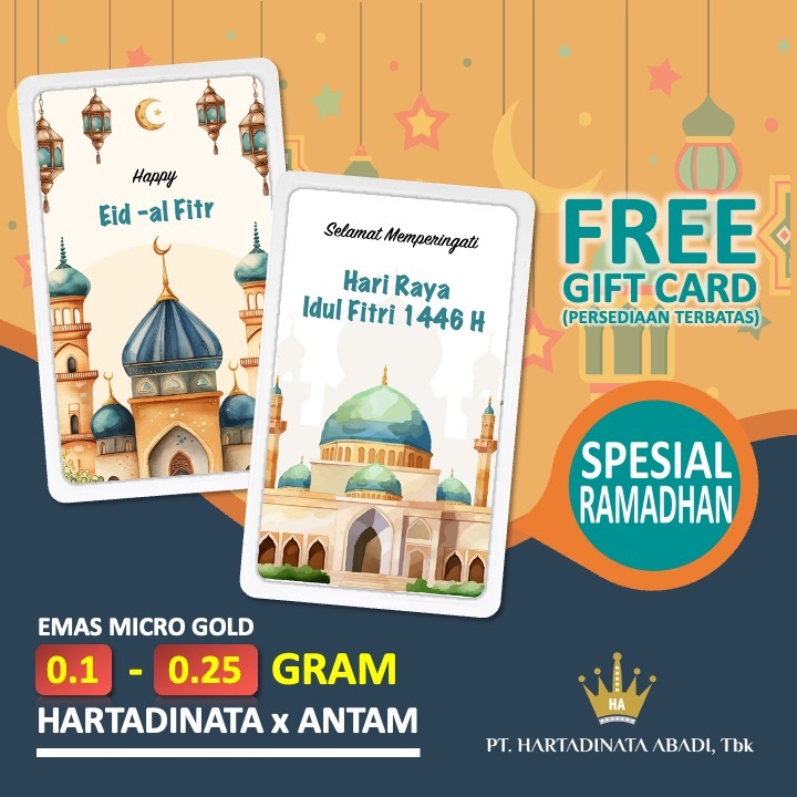 LM Logam Mulia Emas Hartadinata x Antam 0.1 - 0.25 gram 0,1 - 0,25 gr Kado Angpao Hampers Gift Ramad