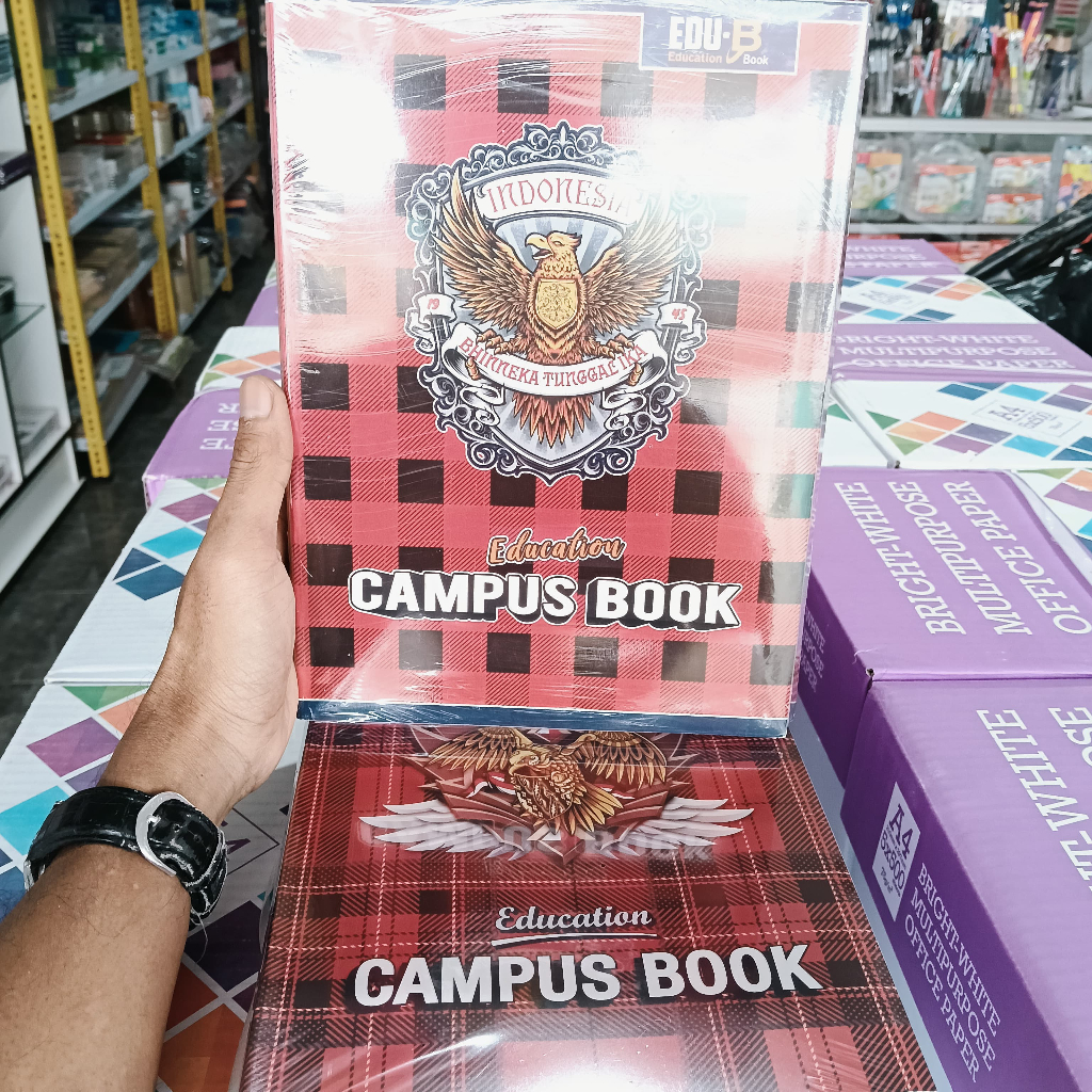 

1 PAK BUKU BESAR CAMPUS BOXY 36 LEMBAR EDU-BI ISI 10 BUKU