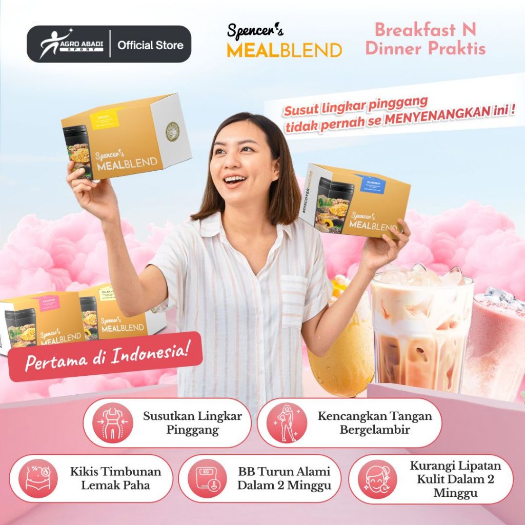 

Spencer's MealBlend - Complete Nutrition Meal Solusi Bantu Langsing Alami - 100% Original - Halal Bpom