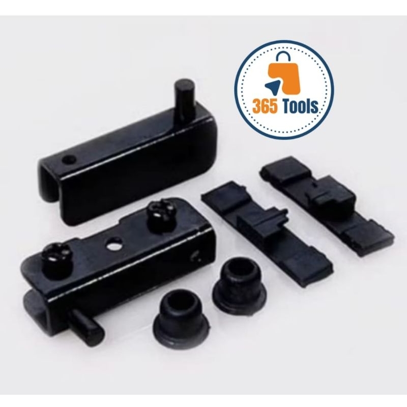 Engsel Pintu Kaca Jepit 5 mm / Engsel Pivot Pintu Kaca (T 86 Besi HITAM)