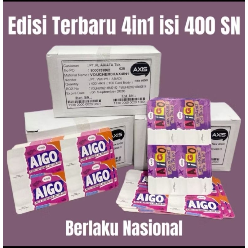 VOUCHER KOSONG AXIS AIGO (NASIONAL) EXP 2028| AXIS NEW