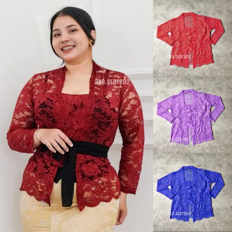 Kebaya Brukat Wisuda JUMBO Stretch/Kebaya Brokat Modern/Kebaya Kutu Baru