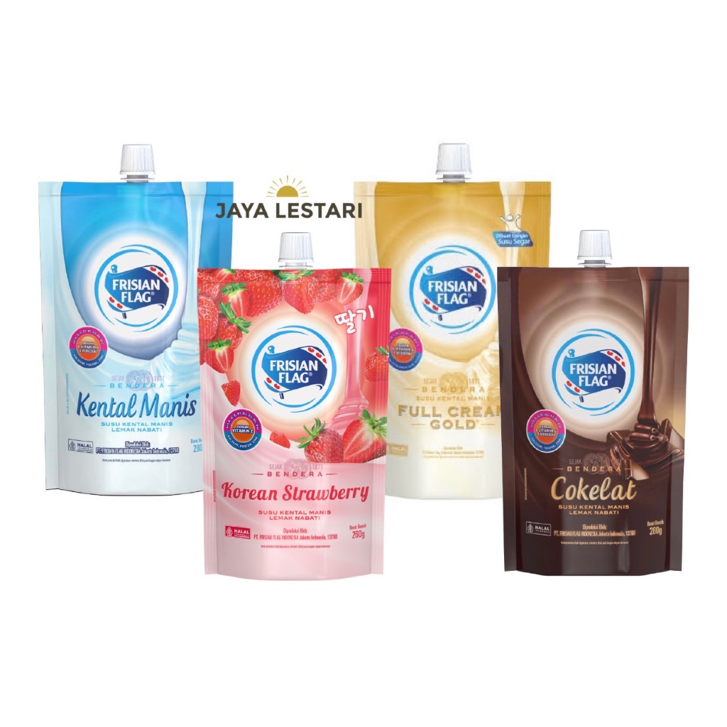 

Frisian Flag Kental Manis Pouch (280g) (4 Varian Rasa)