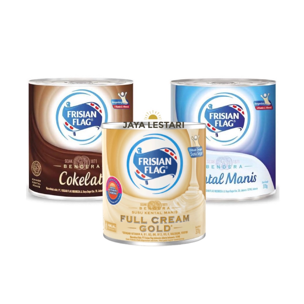 

Frisian Flag Kental Manis Kaleng (370g) (3 Varian Rasa)