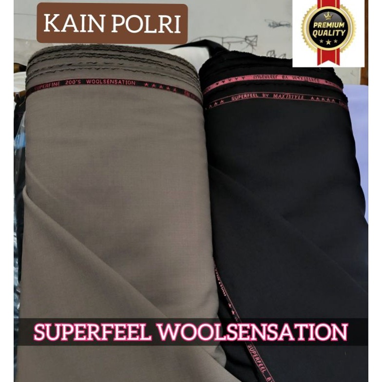 KODE L25A Kain POLRI SUPERFEEL seragam dinas polri pdh pdu GRADE A premium