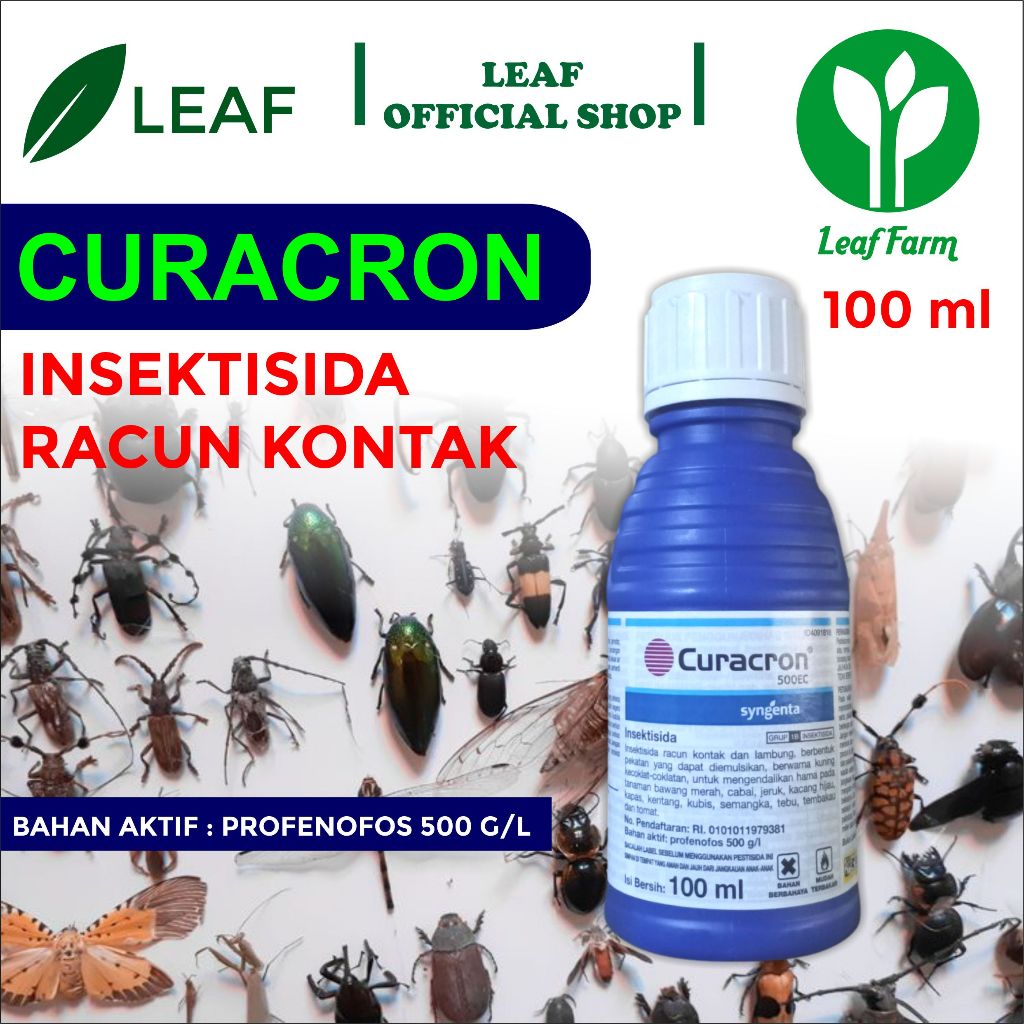 CURACRON INSEKTISIDA BAHAN AKTIF PROFENOFOS 100 ML BY LEAF FARM