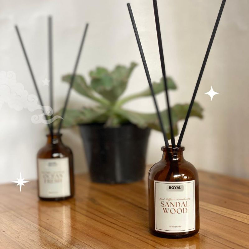 TERBARU REED DIFFUSER ROYAL 55 ML PENGHARUM RUANGAN MURAH DAN TAHAN LAMA REED DIFFUSER PENGHARUM