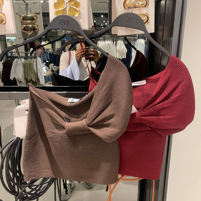 T-shirt Top Asimetris ZARA Women Jastip (jasa titip)