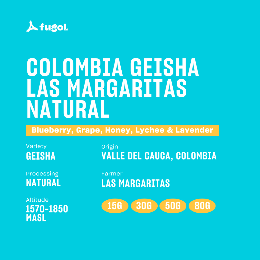 

Colombia Geisha Las Margaritas Geisha Natural Specialty Arabica Coffee