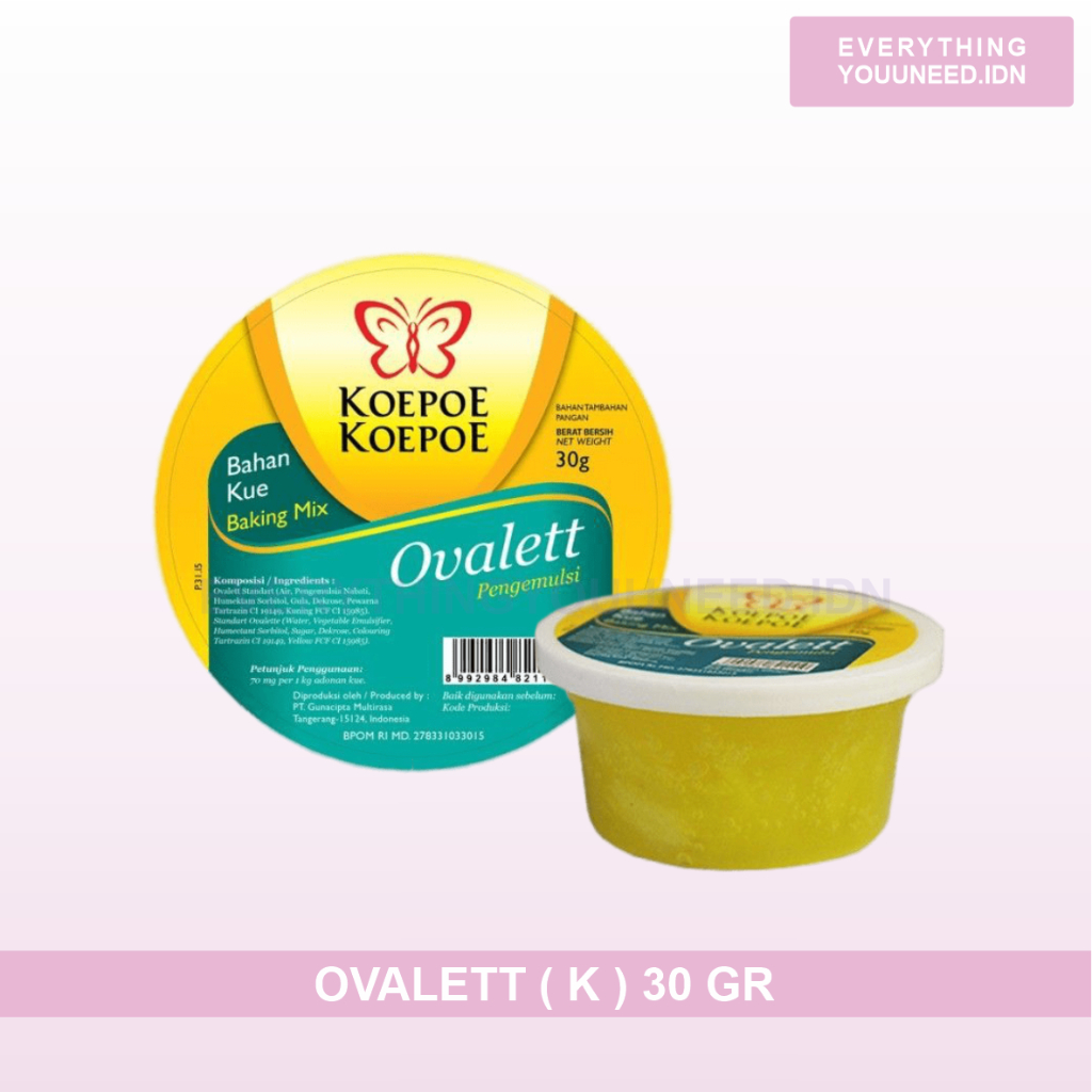 

Ovalett ( Pengemulsi ) 30gr Koepoe Koepe