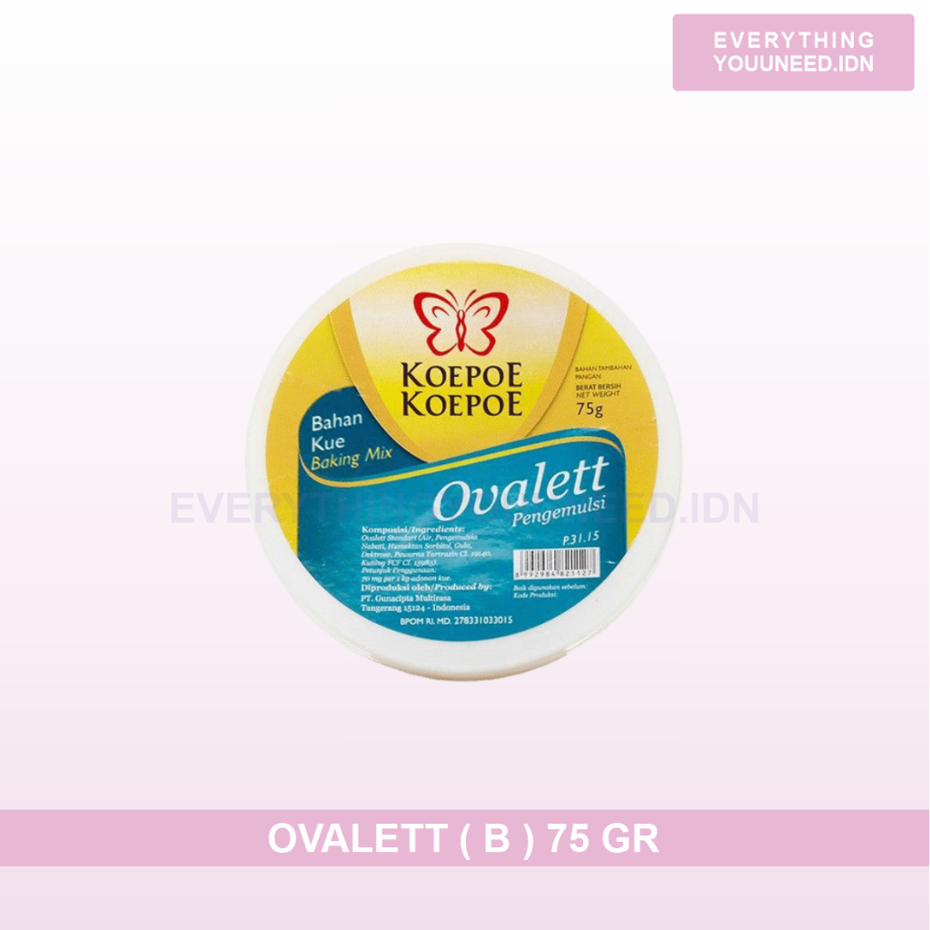 

Ovalett ( Pengemulsi ) 75gr Koepoe Koepe