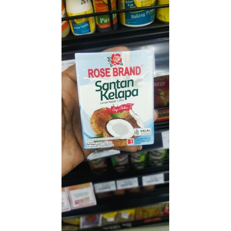 

santan kelapa rose brand 200 ml