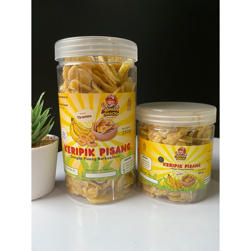 KERIPIK PISANG TIRAMISU || KERIPIK PISANG LUMER